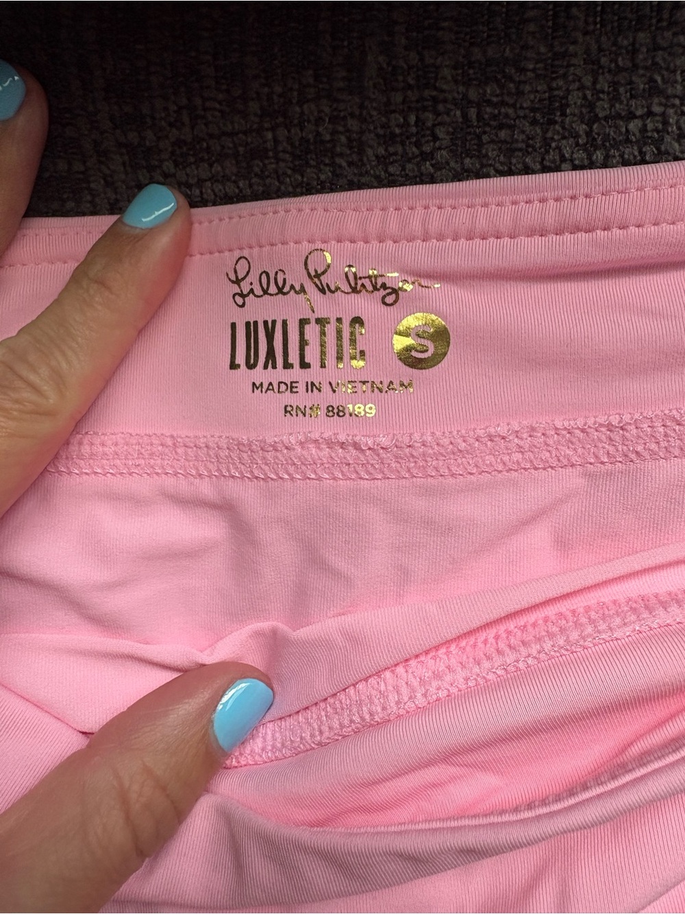 Lilly Pulitzer UPF 50+ Luxletic Miesha Scallop Skort, Pink, Size Small - Picture 4 of 8